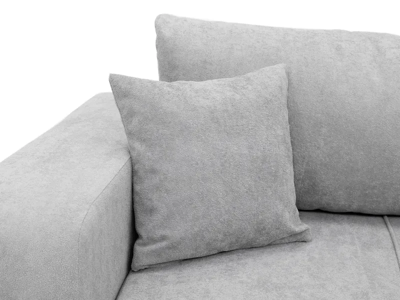 Flo 3-personers Kubisk Sovesofa med Opbevaring i Bouclé - Grå - Møbler - Sofaer - Sovesofaer