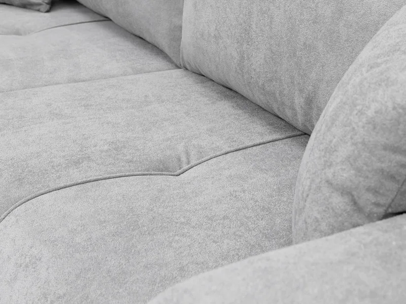 Flo 3-personers Kubisk Sovesofa med Opbevaring i Bouclé - Grå - Møbler - Sofaer - Sovesofaer
