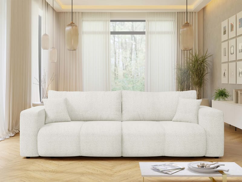 Flo Sovesofa 3-personers - Hvid - Møbler - Sofaer - Sovesofaer
