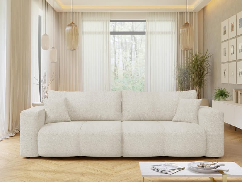 Flo Sovesofa 3-personers - Hvid - Møbler - Sofaer - Sovesofaer
