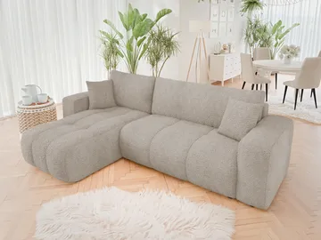 Flo Sovesofa med chaiselong 3-personers - Beige - Møbler - Sofaer - Sovesofaer