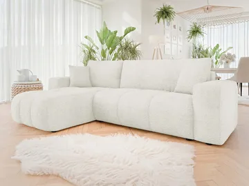Flo Sovesofa med chaiselong 3-personers - Hvid - Møbler - Sofaer - Sovesofaer