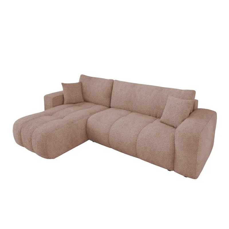Flo Sovesofa med chaiselong 3-personers, Rosa