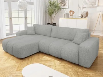 Flo Sovesofa med chaiselong 3-personers - Lysegrå - Møbler - Sofaer - Sovesofaer