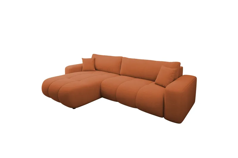 Flo Sovesofa med Chaiselong 3-personers - Orange - Møbler - Sofaer - Sovesofaer