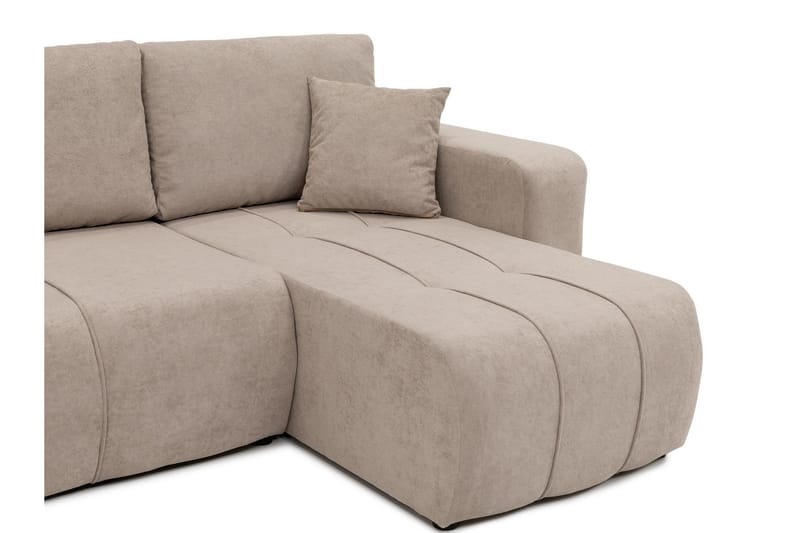 Flo Sovesofa med Chaiselong 3-personers - Grå - Møbler - Sofaer - Sovesofaer
