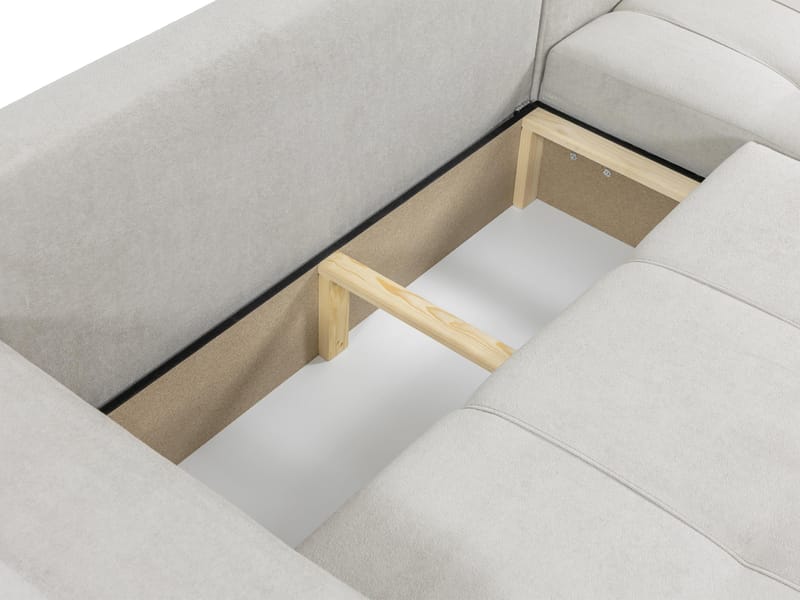 Flo Sovesofa med chaiselong 3-personers - Beige - Møbler - Sofaer - Sovesofaer