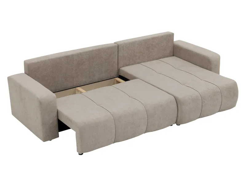 Flo Sovesofa med chaiselong 3-personers - Brun - Møbler - Sofaer - Sovesofaer