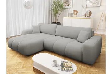 Flo Sovesofa med Chaiselong 3-personers - Lysegrå - Møbler - Sofaer - Sovesofaer