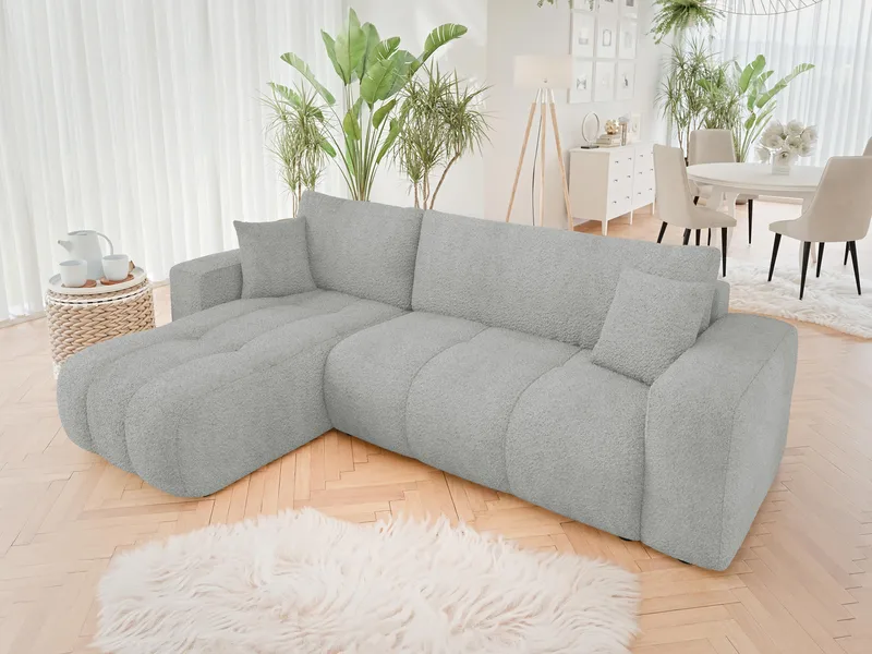 Flo Sovesofa med chaiselong 3-personers - Grå - Møbler - Sofaer - Sovesofaer