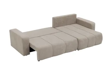 Flo Sovesofa med Chaiselong 3-personers - Sort - Møbler - Sofaer - Sovesofaer