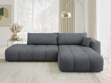 Flo Sovesofa med chaiselong 4-personers - Grå - Møbler - Sofaer - Sovesofaer