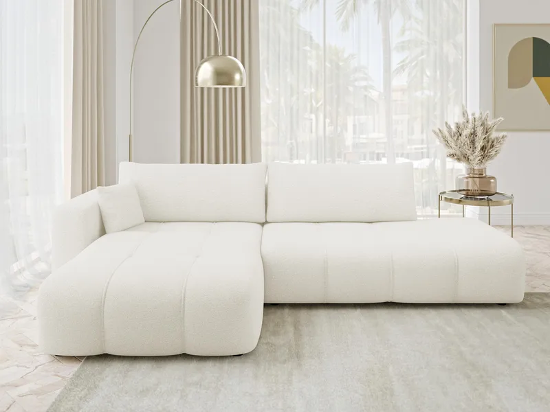 Flo Sovesofa med chaiselong 4-personers - Hvid - Møbler - Sofaer - Sovesofaer