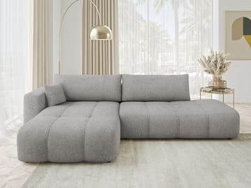Flo Sovesofa med chaiselong 4-personers - Lysegrå - Møbler - Sofaer - Sovesofaer