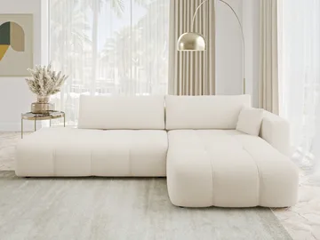 Flo Sovesofa med chaiselong 4-personers - Hvid - Møbler - Sofaer - Sovesofaer