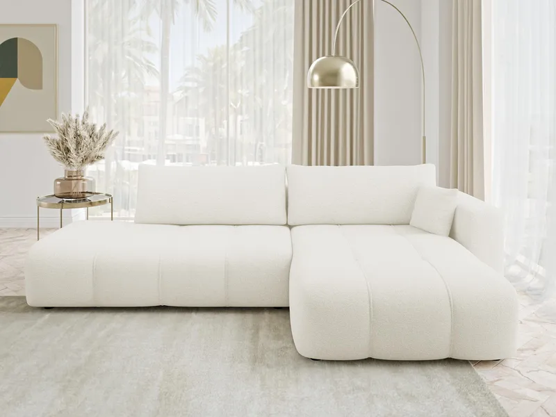 Flo Sovesofa med chaiselong 4-personers - Hvid - Møbler - Sofaer - Sovesofaer