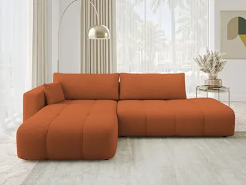 Flo Sovesofa med chaiselong 4-personers - Orange - Møbler - Sofaer - Sovesofaer