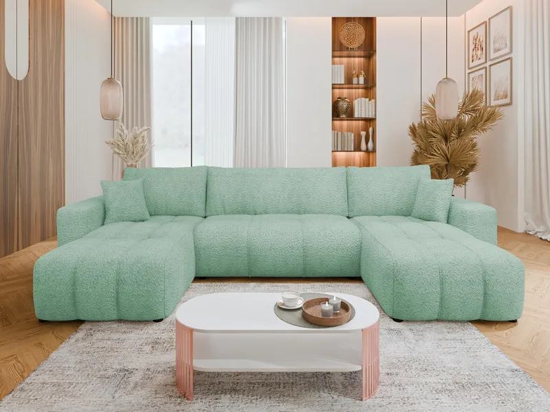 Flo Sovesofa med dobbelt chaiselong 4-personers - Hvid - Møbler - Sofaer - Sovesofaer