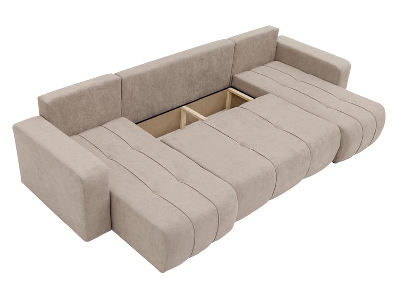 Flo Sovesofa med dobbelt chaiselong 4-personers - Hvid - Møbler - Sofaer - Sovesofaer