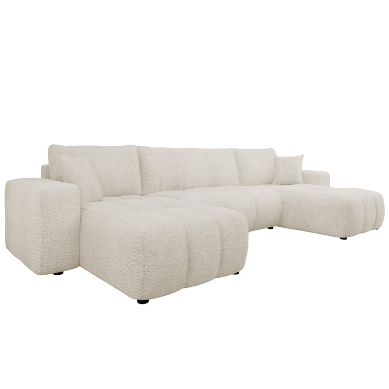 Flo Sovesofa med dobbelt chaiselong 4-personers - Hvid - Møbler - Sofaer - Sovesofaer