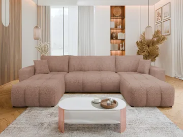 Flo Sovesofa med dobbelt chaiselong 4-personers - Brun - Møbler - Sofaer - Sovesofaer