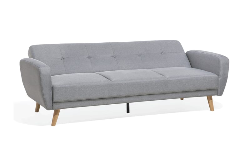 Florli 3-personers Foldbar Rektangulær Sovesofa 104x190 cm i Stof - Grå - Møbler - Sofaer - Sovesofaer