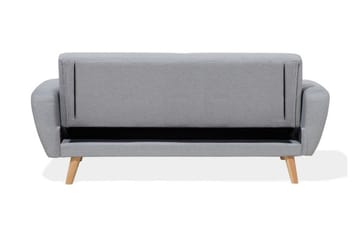 Florli 3-personers Foldbar Rektangulær Sovesofa 104x190 cm i Stof - Grå - Møbler - Sofaer - Sovesofaer