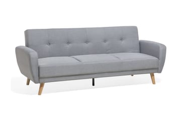 Florli 3-personers Foldbar Rektangulær Sovesofa 104x190 cm i Stof - Grå - Møbler - Sofaer - Sovesofaer