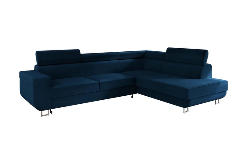 Fonti 3-personers Hjørnesovesofa - Blå - Møbler - Sofaer - Sovesofaer