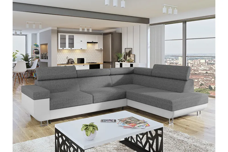 Fonti 3-pers. Hjørnesofa Højre - Sort - Møbler - Sofaer - Sovesofaer