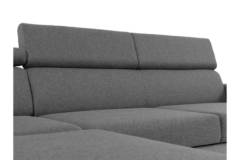 Fonti Sovesofa m. Chaiselong 3-Pers. L-formet - Grå - Møbler - Sofaer - Sovesofaer