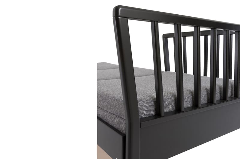 Franz Sovesofa Stel 200 cm Sort - Møbler - Sofaer - Sovesofaer
