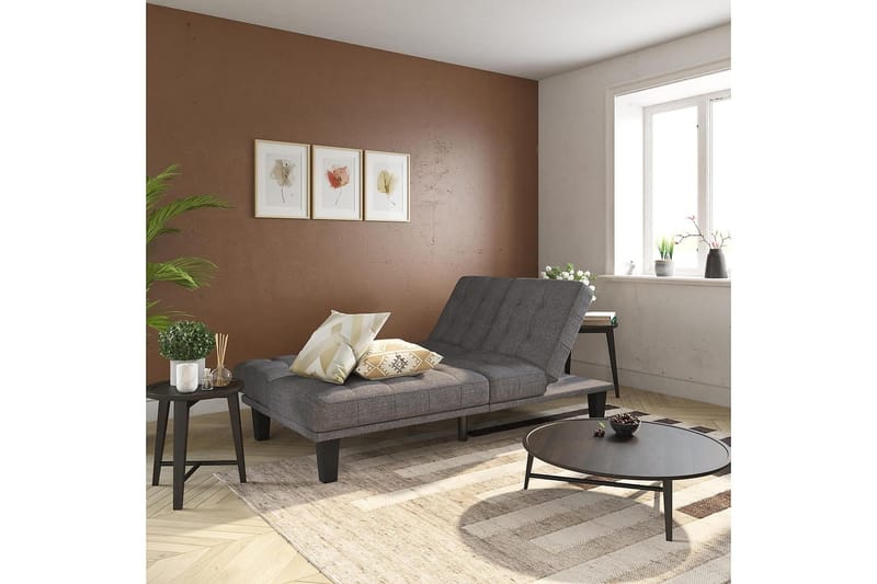 Dexter Futon Grå - Dorel Home - Møbler - Sofaer - Sovesofaer - Futon - Futon sofa