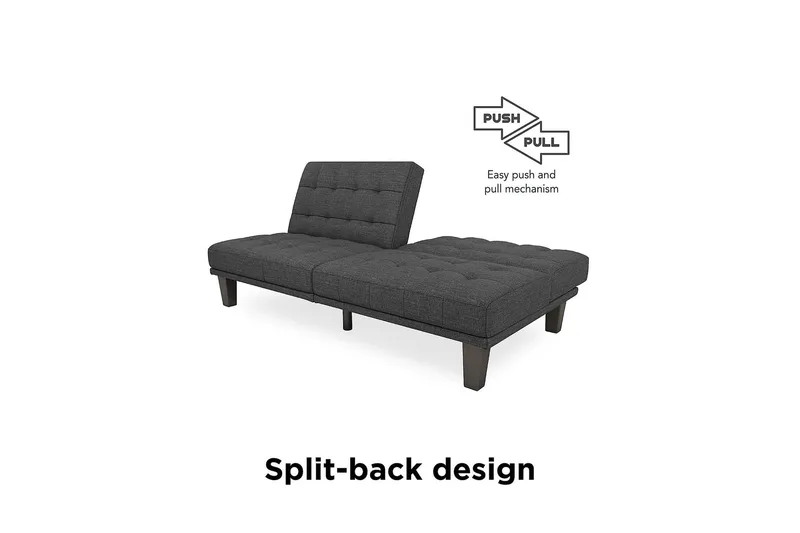 Dexter Futon Grå - Dorel Home - Møbler - Sofaer - Sovesofaer - Futon - Futon sofa