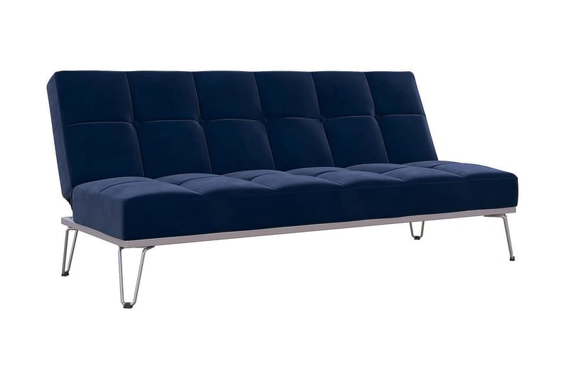 Elle Futon Velour/Blå - Novogratz - Møbler - Sofaer - Sovesofaer - Futon - Futon sofa