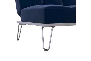 Elle Futon Velour/Blå - Novogratz - Møbler - Sofaer - Sovesofaer - Futon - Futon sofa