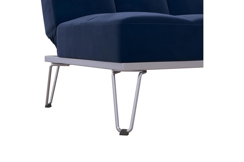 Elle Futon Velour/Blå - Novogratz - Møbler - Sofaer - Sovesofaer - Futon - Futon sofa