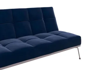 Elle Futon Velour/Blå - Novogratz - Møbler - Sofaer - Sovesofaer - Futon - Futon sofa