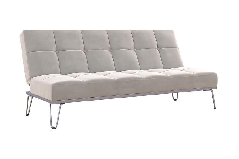 Elle Futon Velour/Grå - Novogratz - Sovesofaer - Futon sofa