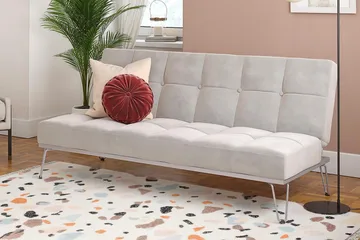 Elle Futon Velour/Grå - Novogratz - Møbler - Sofaer - Sovesofaer - Futon - Futon sofa