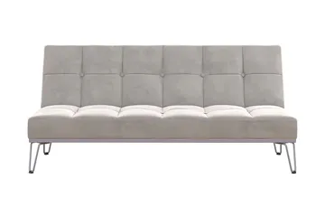 Elle Futon Velour/Grå - Novogratz - Møbler - Sofaer - Sovesofaer - Futon - Futon sofa