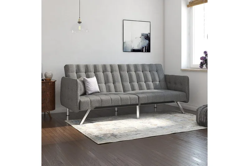 Emily Futon Linnedgrå - Dorel Home - Møbler - Sofaer - Sovesofaer - Futon - Futon sofa