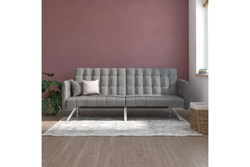 Emily Futon Linnedgrå - Dorel Home - Møbler - Sofaer - Sovesofaer - Futon - Futon sofa