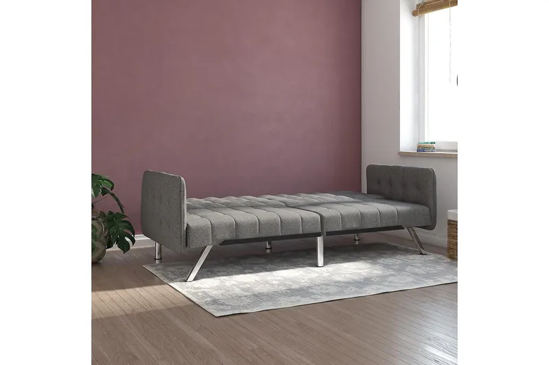 Emily Futon Linnedgrå - Dorel Home - Møbler - Sofaer - Sovesofaer - Futon - Futon sofa