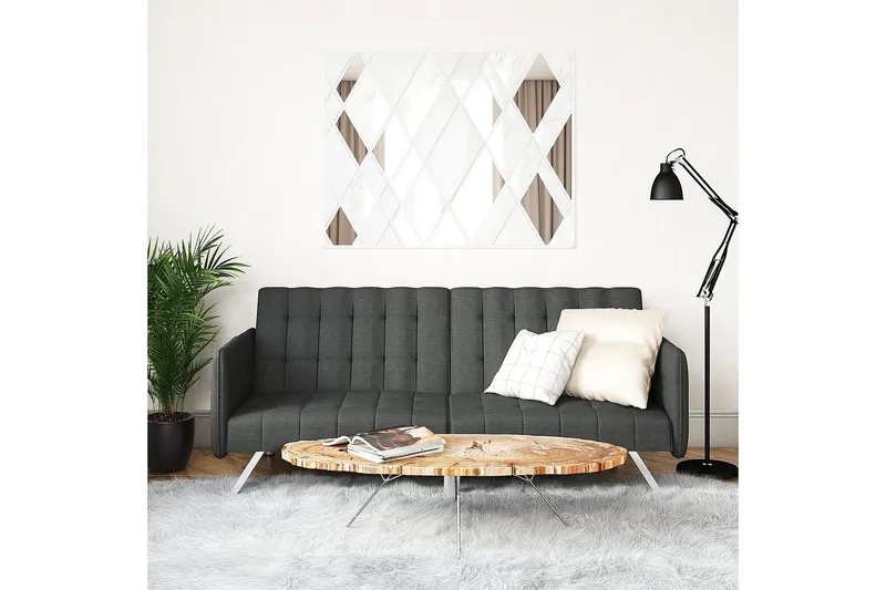 Emily Futon Linnedgrå - Dorel Home - Møbler - Sofaer - Sovesofaer - Futon - Futon sofa