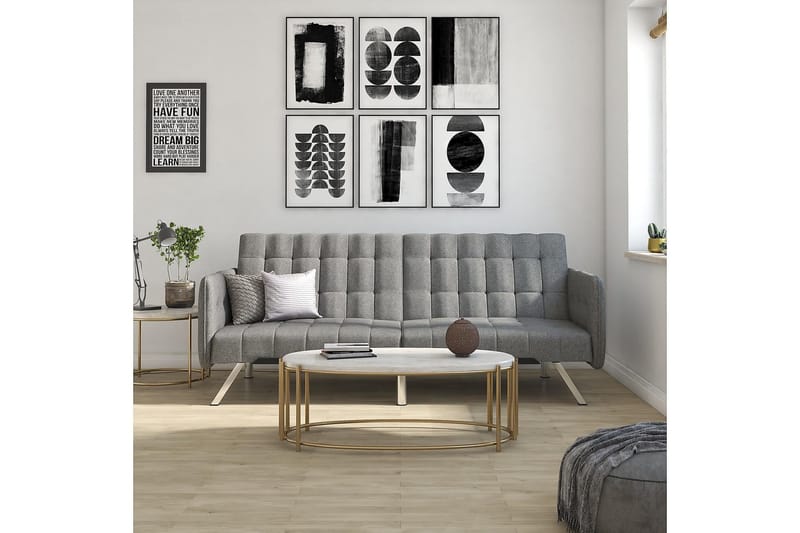 Emily Futon Linnedgrå - Dorel Home - Møbler - Sofaer - Sovesofaer - Futon - Futon sofa