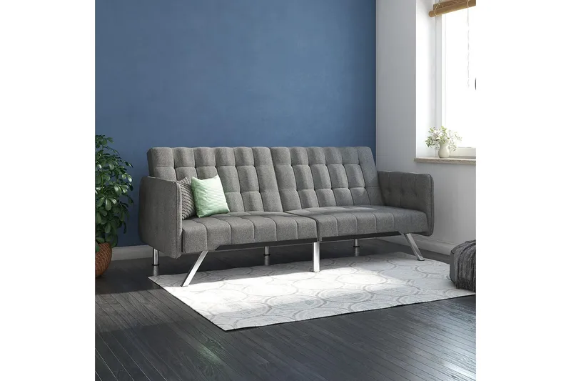 Emily Futon Linnedgrå - Dorel Home - Møbler - Sofaer - Sovesofaer - Futon - Futon sofa