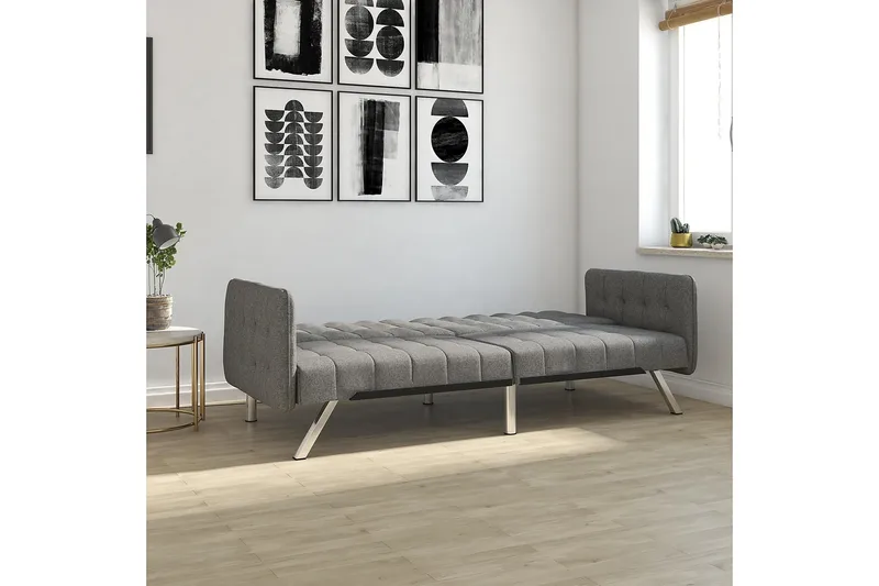 Emily Futon Linnedgrå - Dorel Home - Møbler - Sofaer - Sovesofaer - Futon - Futon sofa