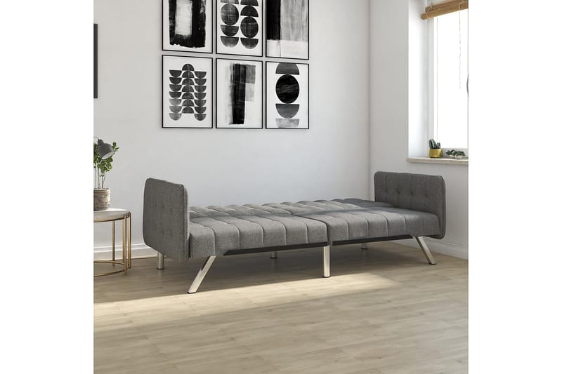 Emily Futon Linnedgrå - Dorel Home - Møbler - Sofaer - Sovesofaer - Futon - Futon sofa