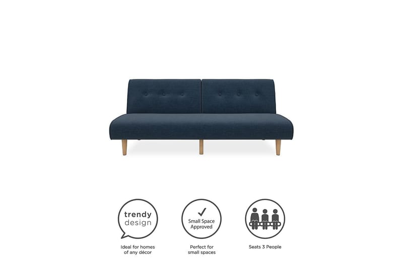 Palm Springs Futon Blå - Novogratz - Møbler - Sofaer - Sovesofaer - Futon - Futon sofa